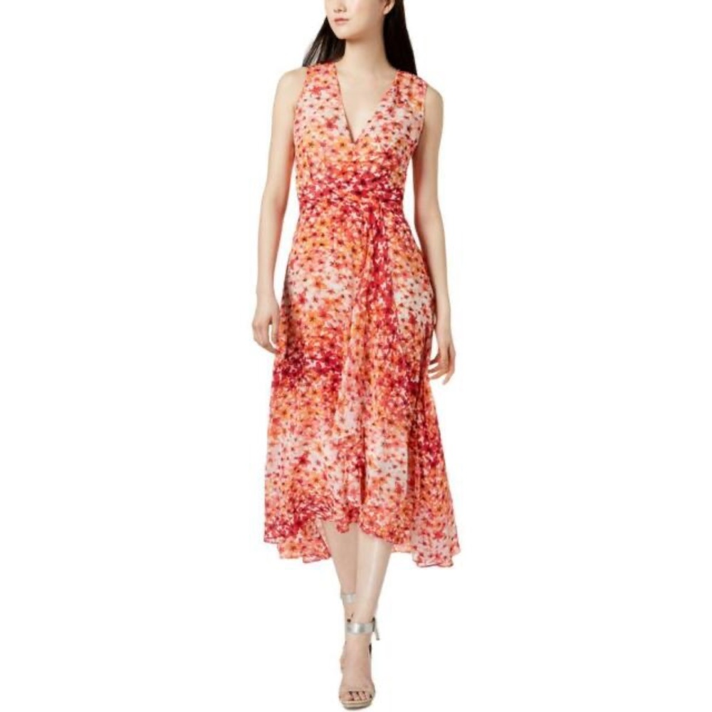 Calvin Klein floral midi dress